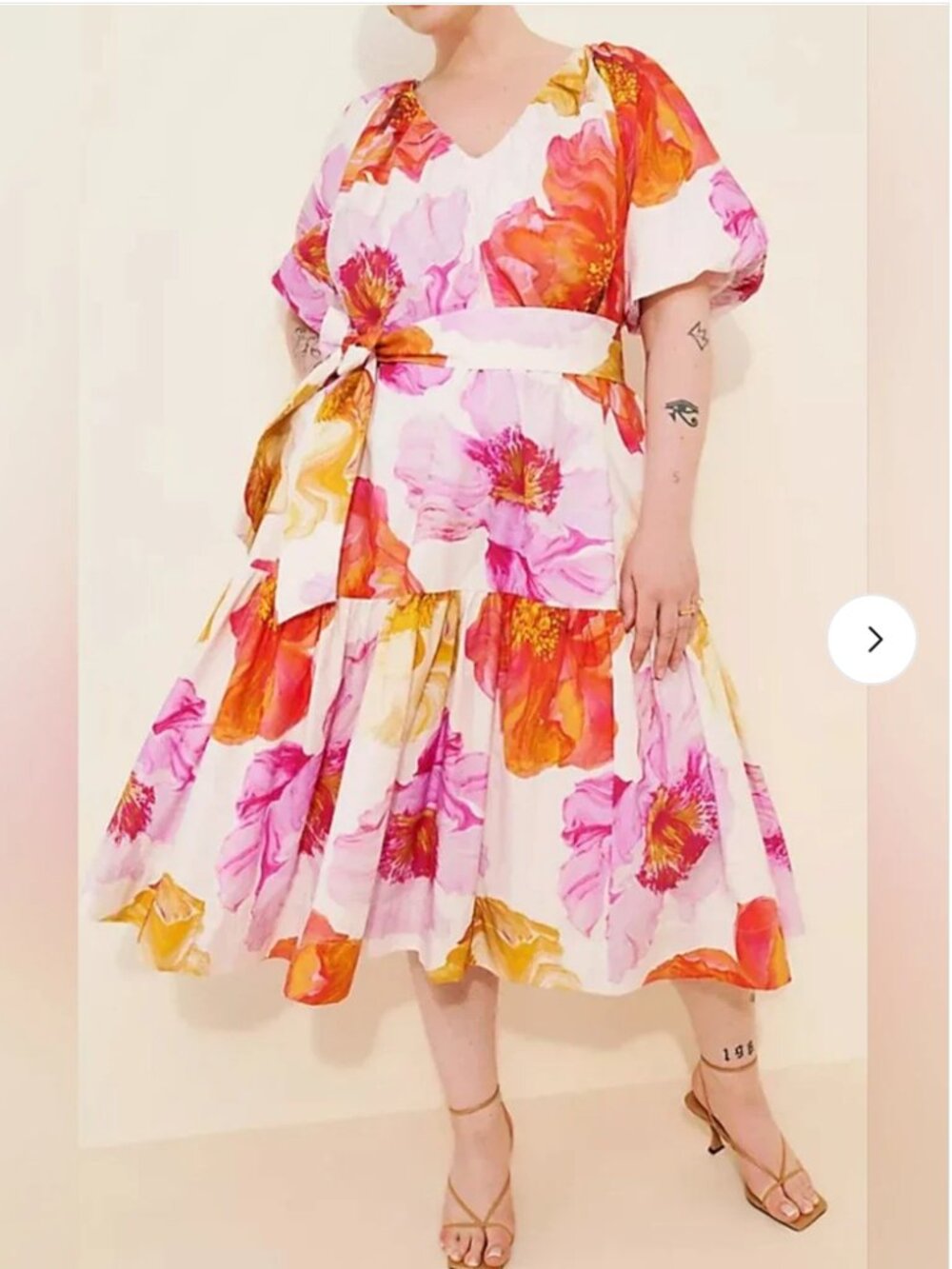 Anthropologie Midi Tent Cotton Dress size 3X